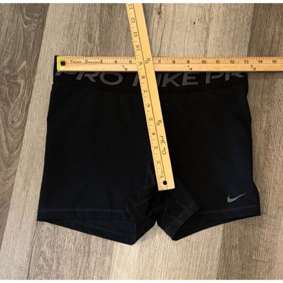 Nike Pro Womens Black Compression Shorts Size M - Picture 3 of 4